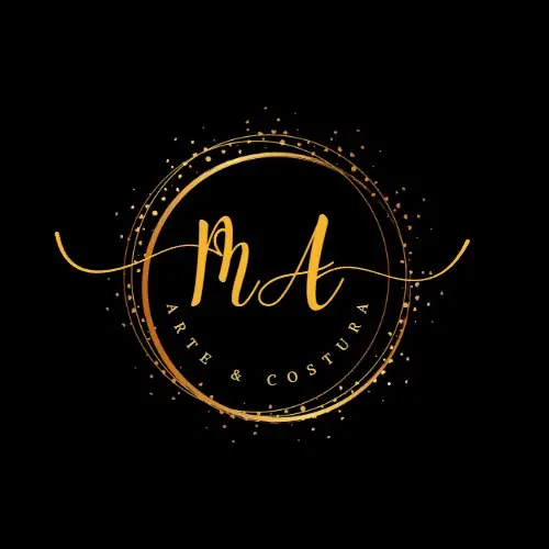Logomarca do ateliê MA Arte & Costura, criada pela Milani TECH